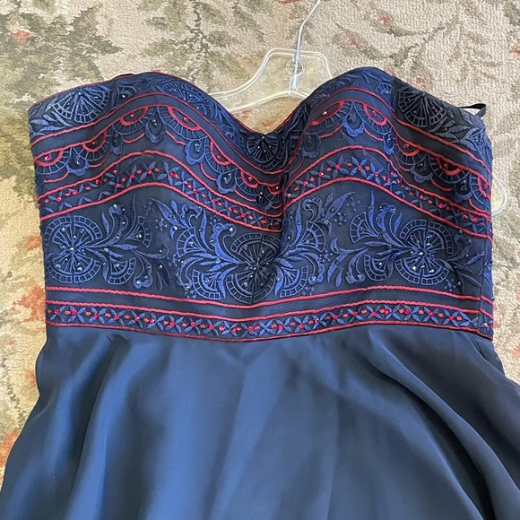 Alyce Paris Navy Embellished Dress - Picture 3 of 9